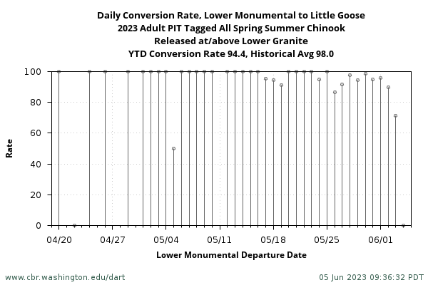 example Daily Conversion Rate graph